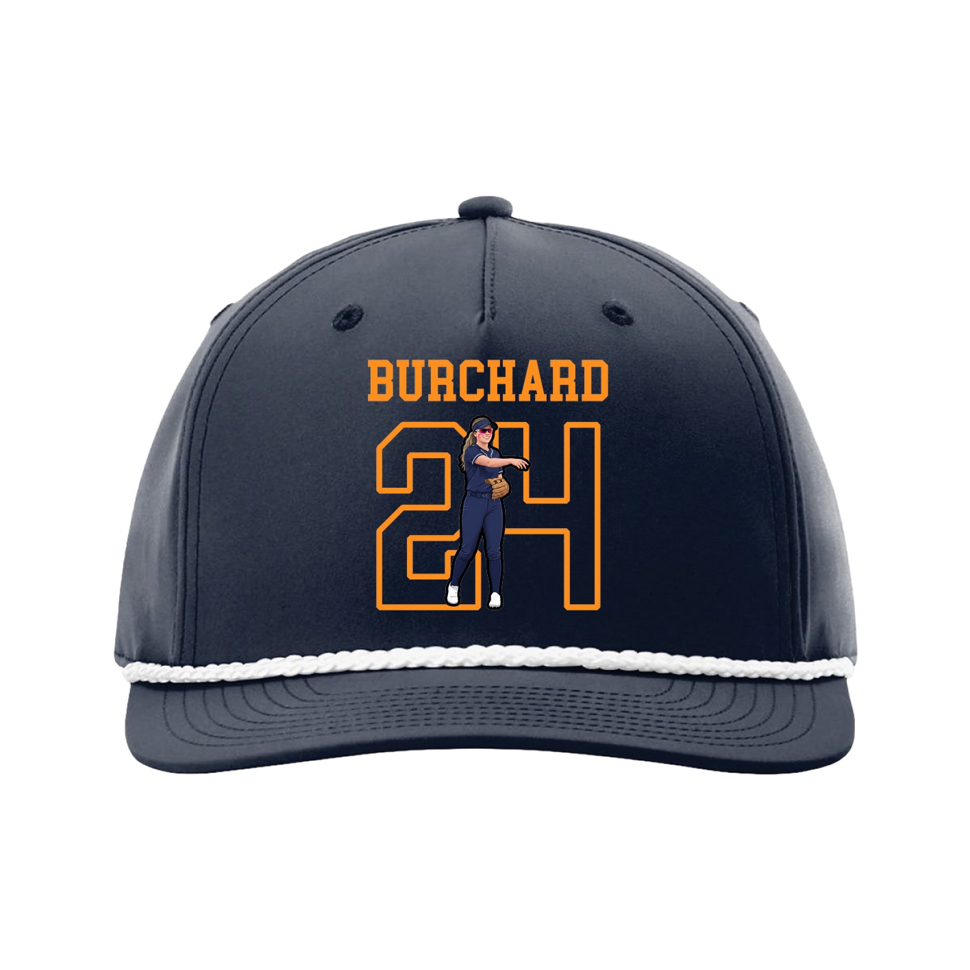Five-Panel Classic Rope Cap — Shirsey in Navy