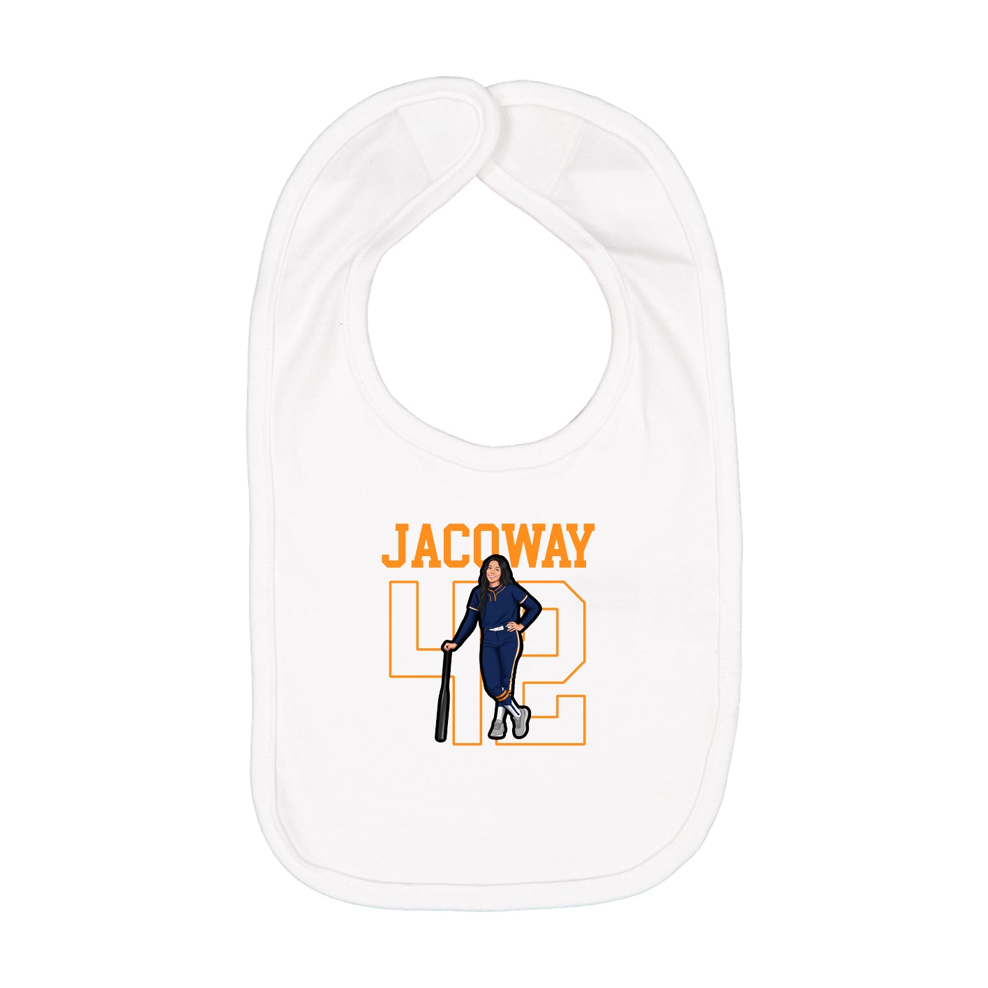 Infant Bib — Shirsey in White
