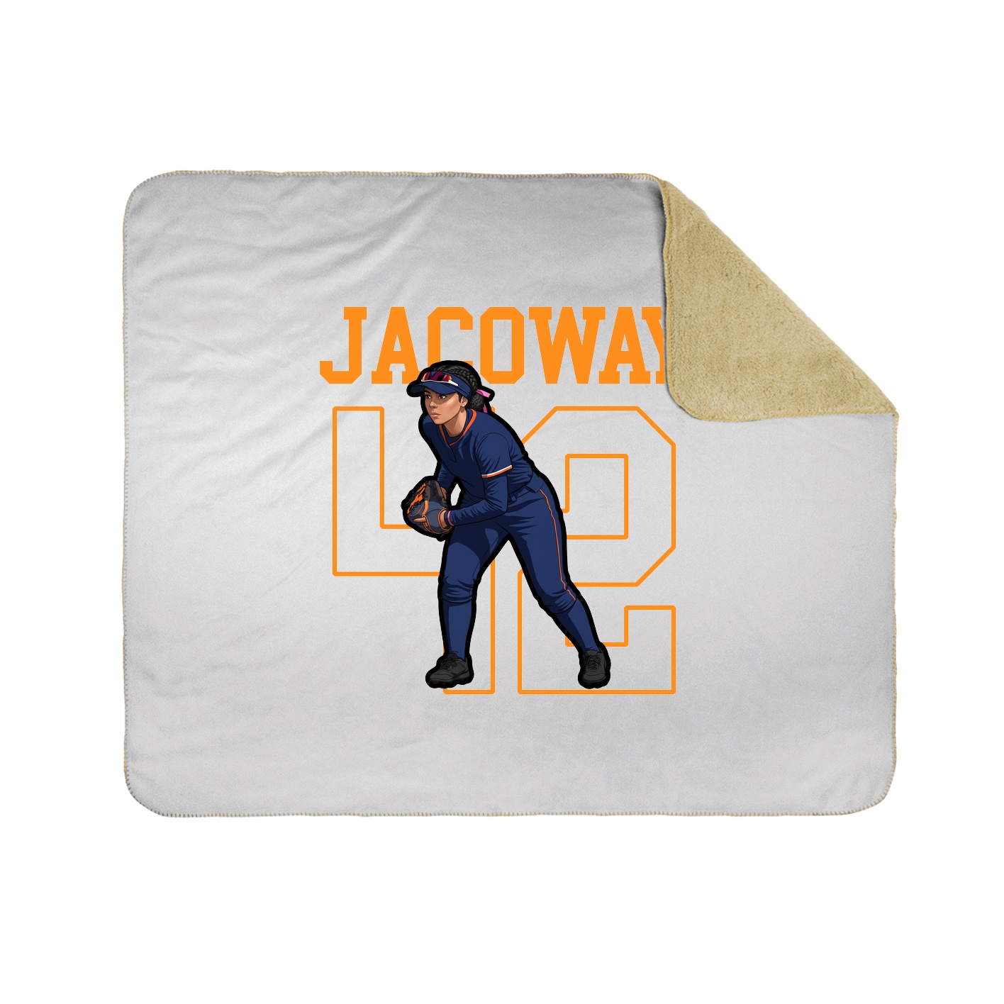 Throw Blanket — Shirsey in White