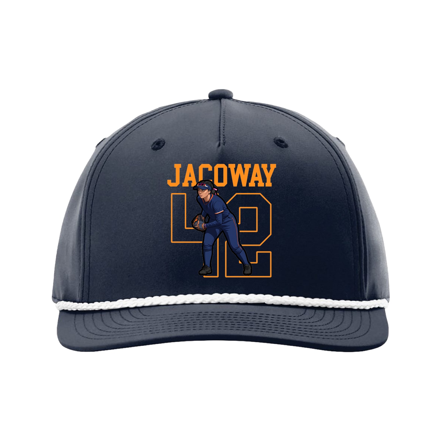 Five-Panel Classic Rope Cap — Shirsey in Navy