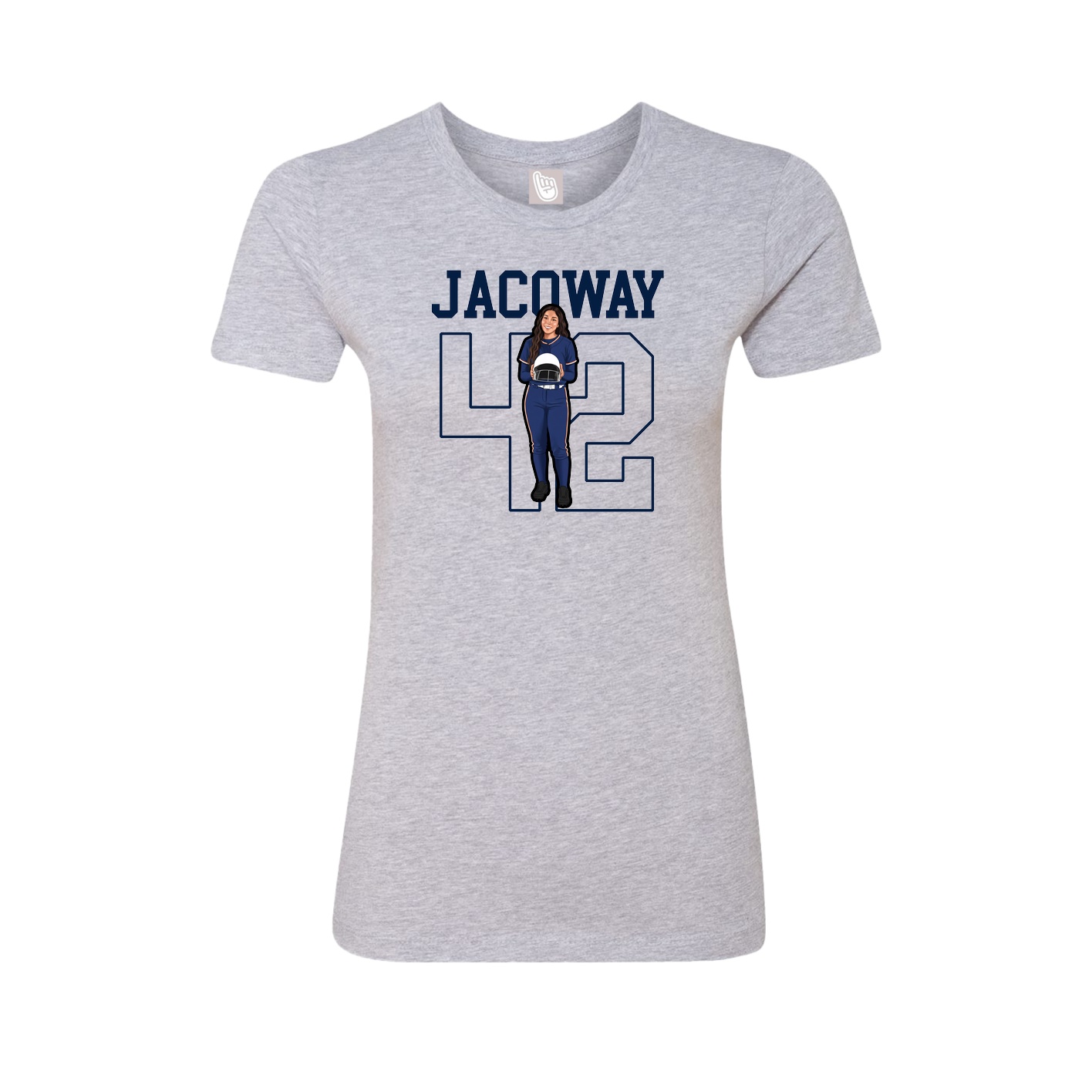 Fitted Women's Tee — Shirsey in Grey