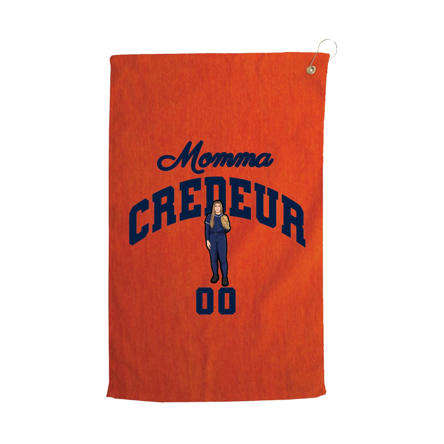 Golf Towel — Mothers Day Arch in Orange