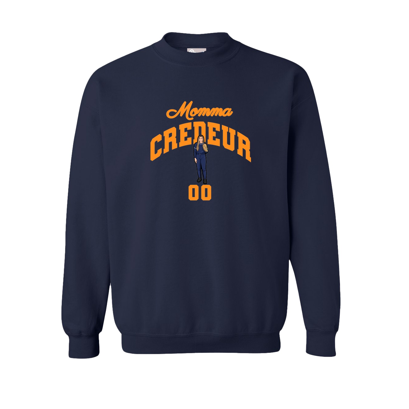 Fleece Crew — Mothers Day Arch in Navy