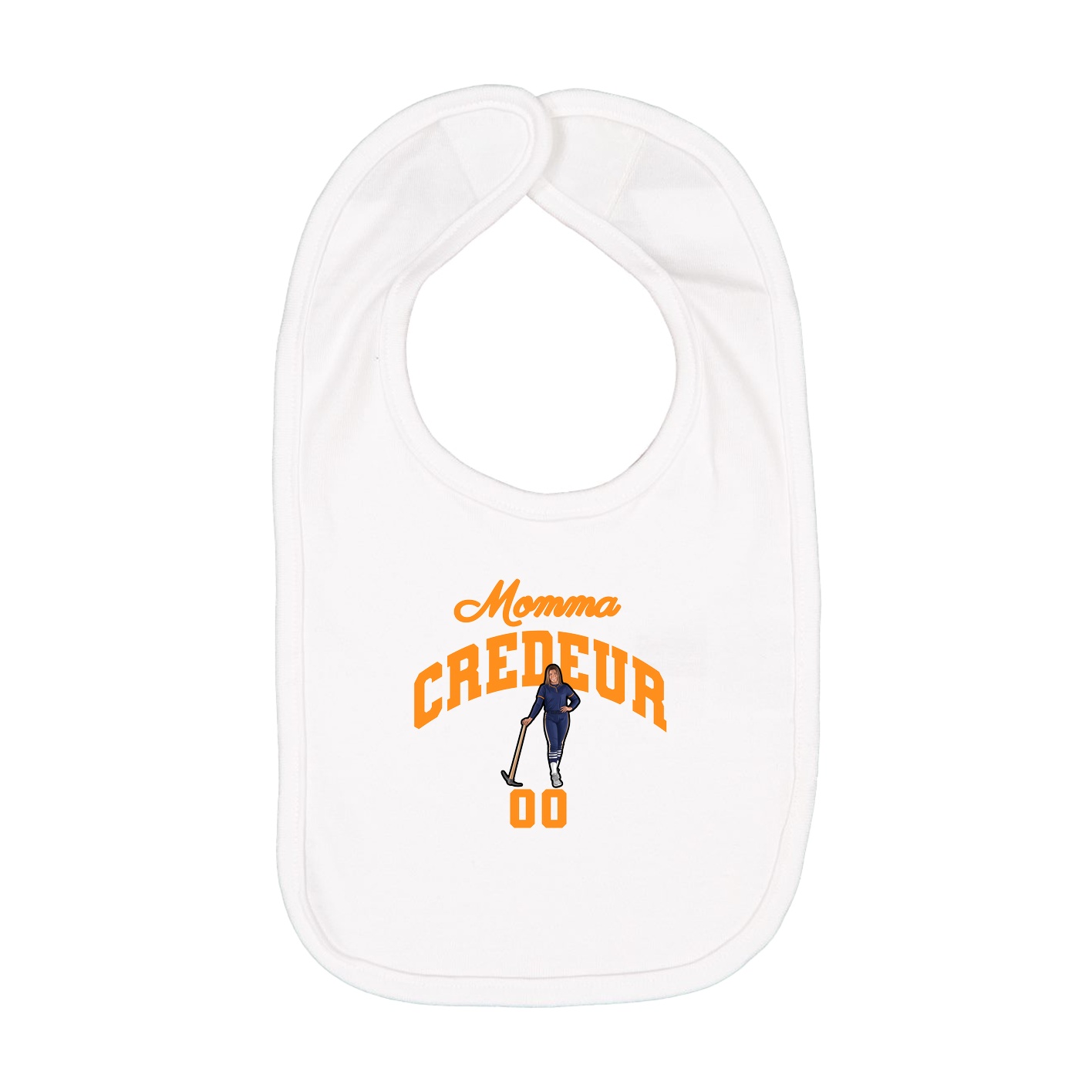 Infant Bib — Mothers Day Arch in White