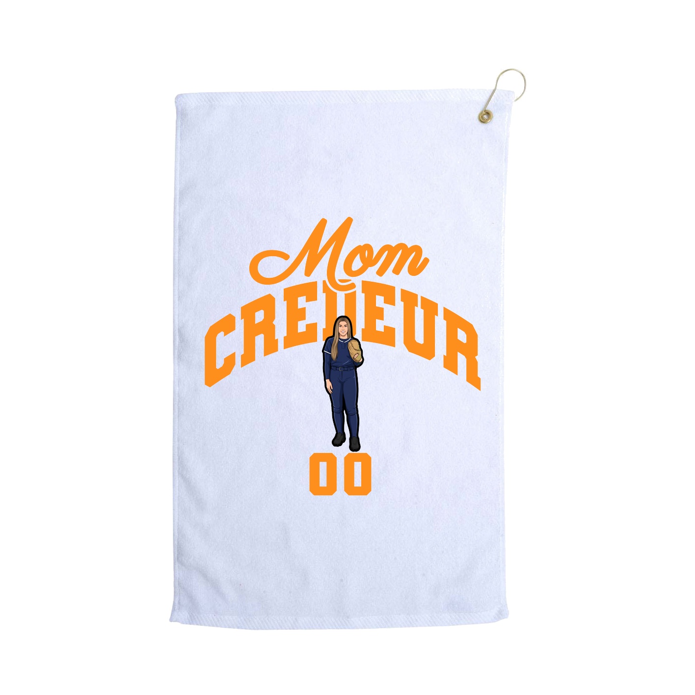 Golf Towel — Mothers Day Arch in White