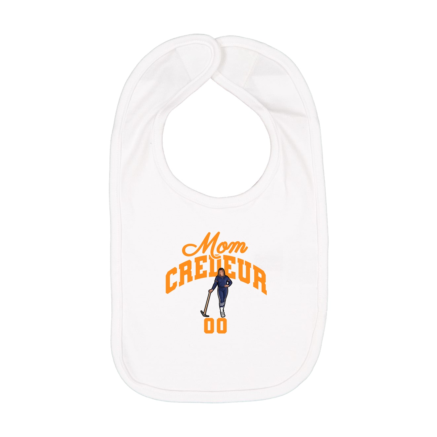 Infant Bib — Mothers Day Arch in White