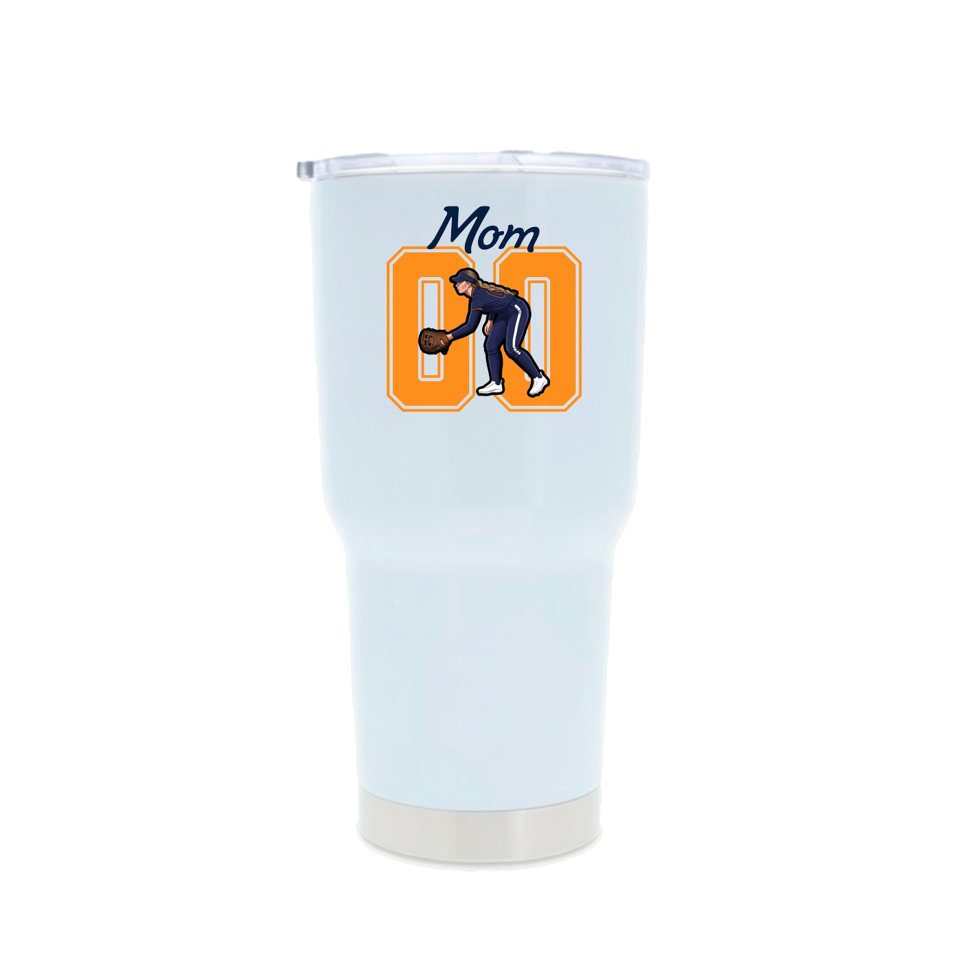 30oz Stainless Steel Tumbler — Mothers Day Shirsey in White