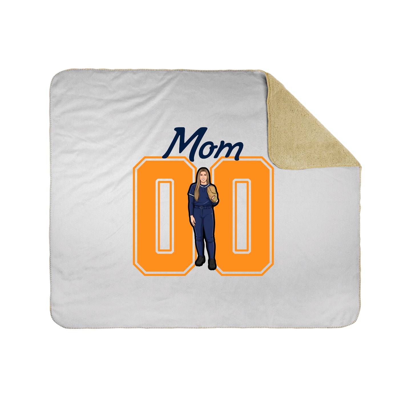 Throw Blanket — Mothers Day Shirsey in White