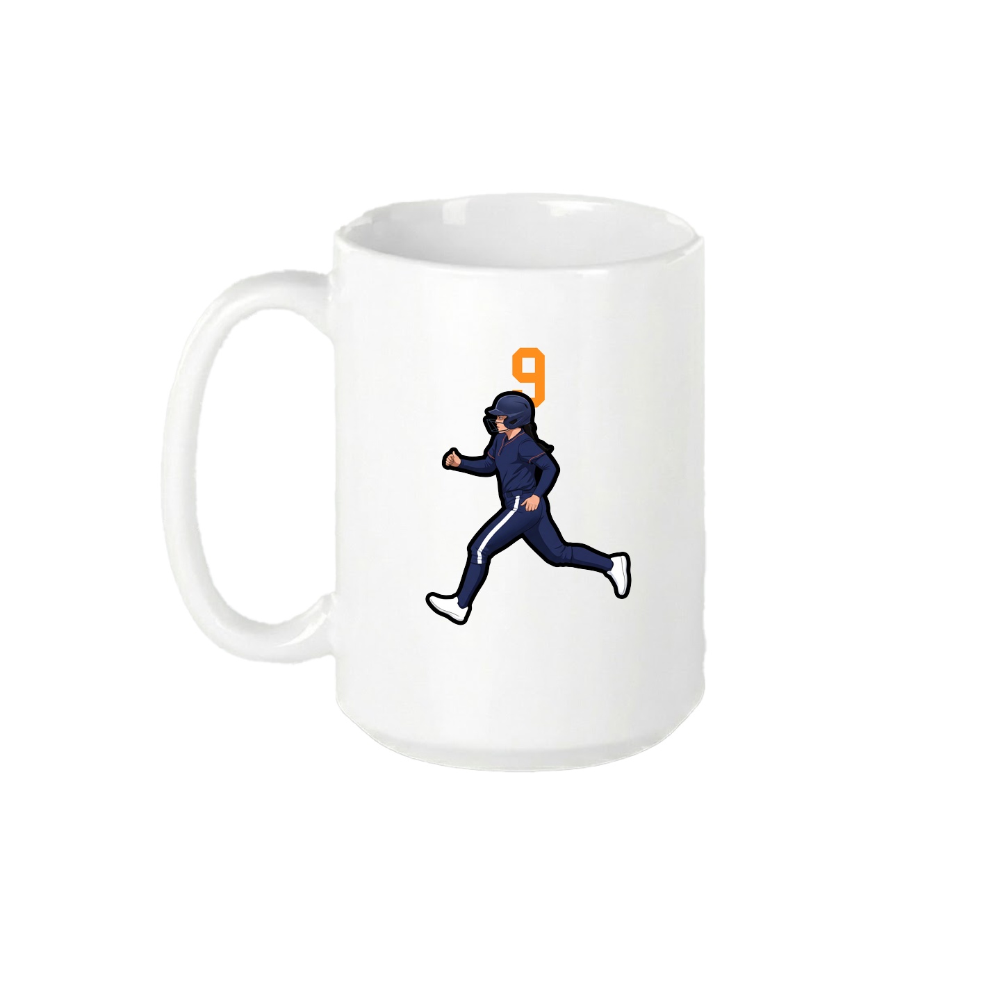 15oz Coffee Mug — Number Top in White