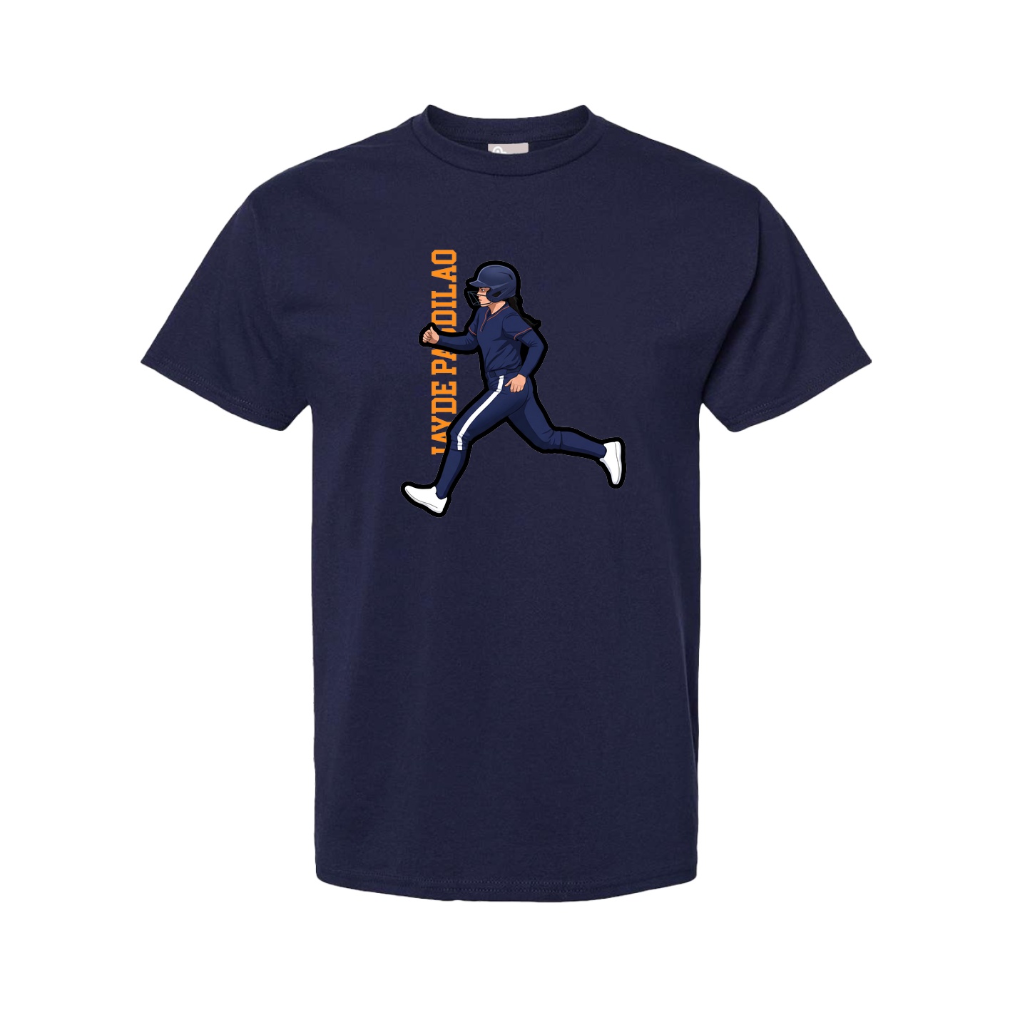 Tee — Name Vertical in Navy