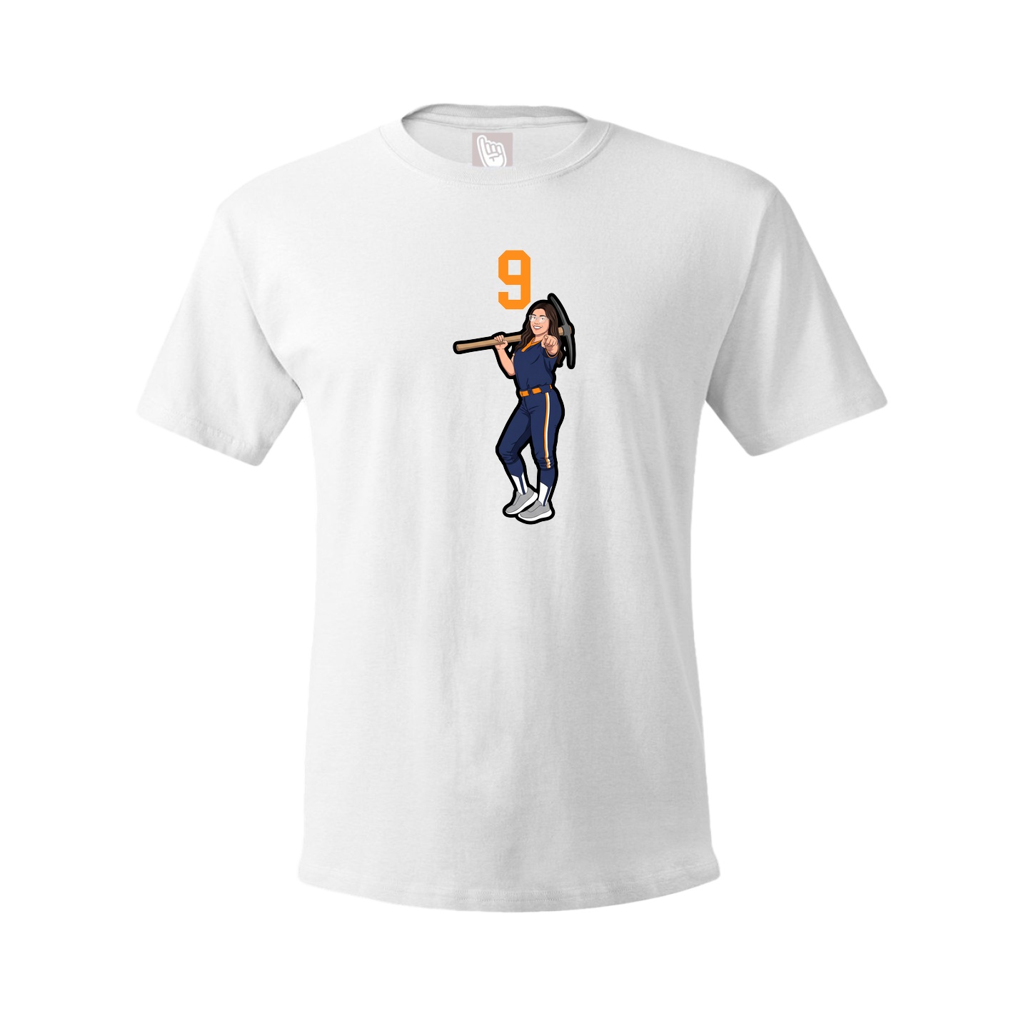 Tee — Number Top in White