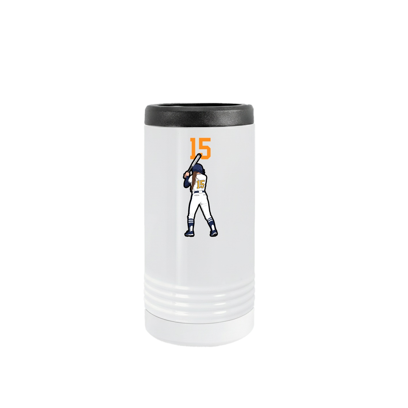 Slim Beverage Holder — Number Top in White