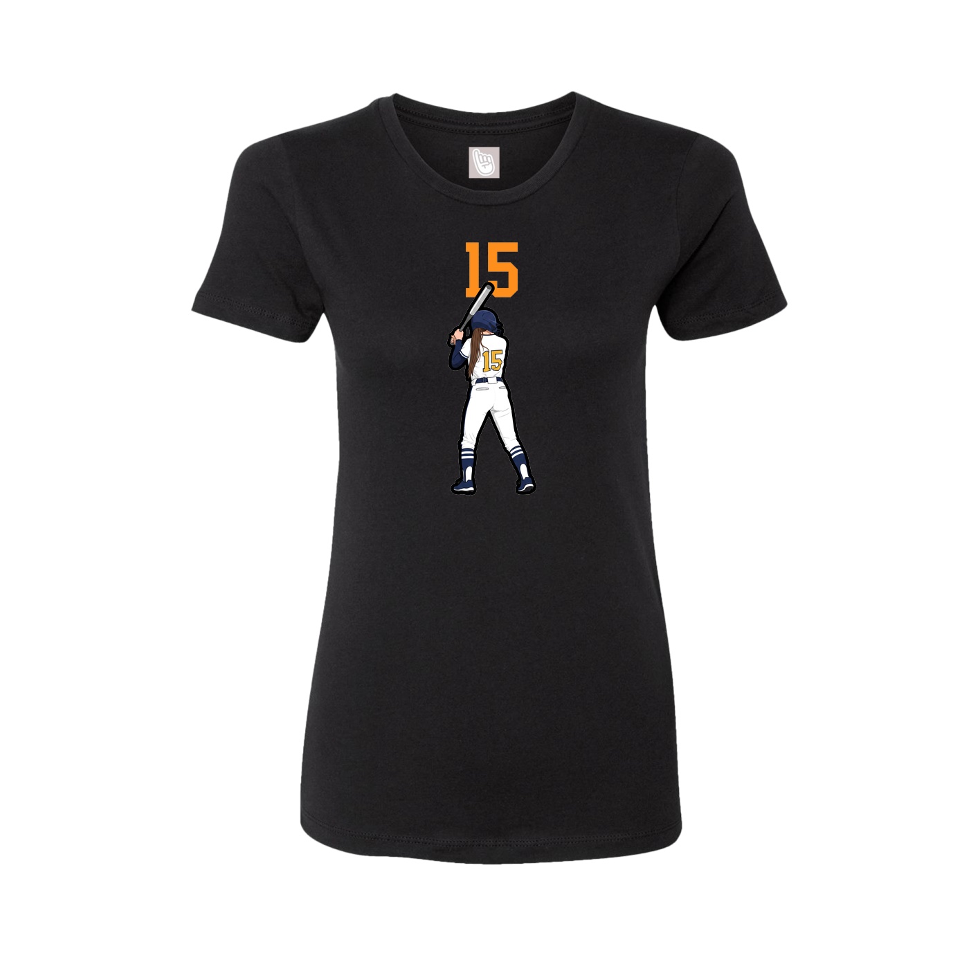 Womens Tee — Number Top in Black