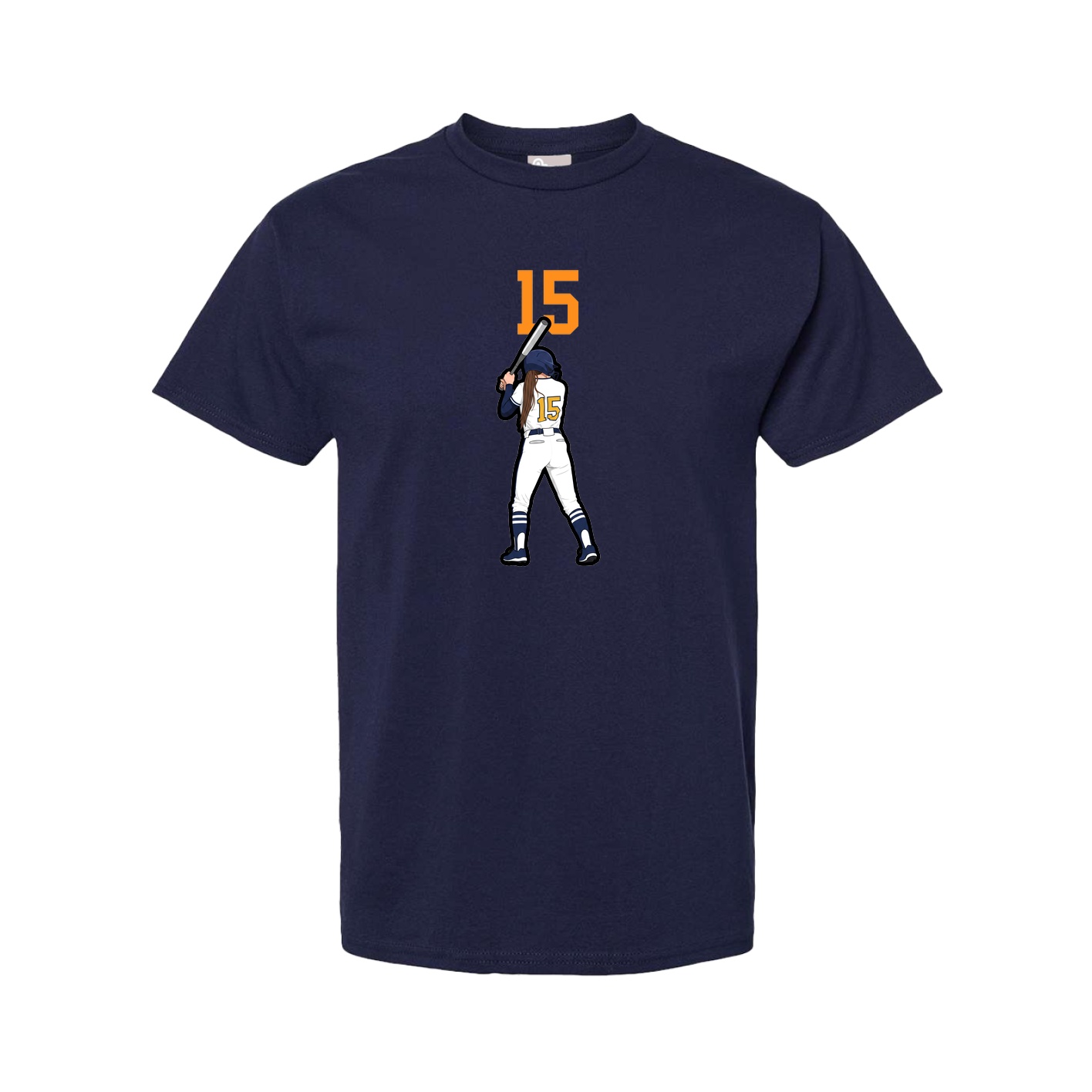 Youth Tee — Number Top in Navy