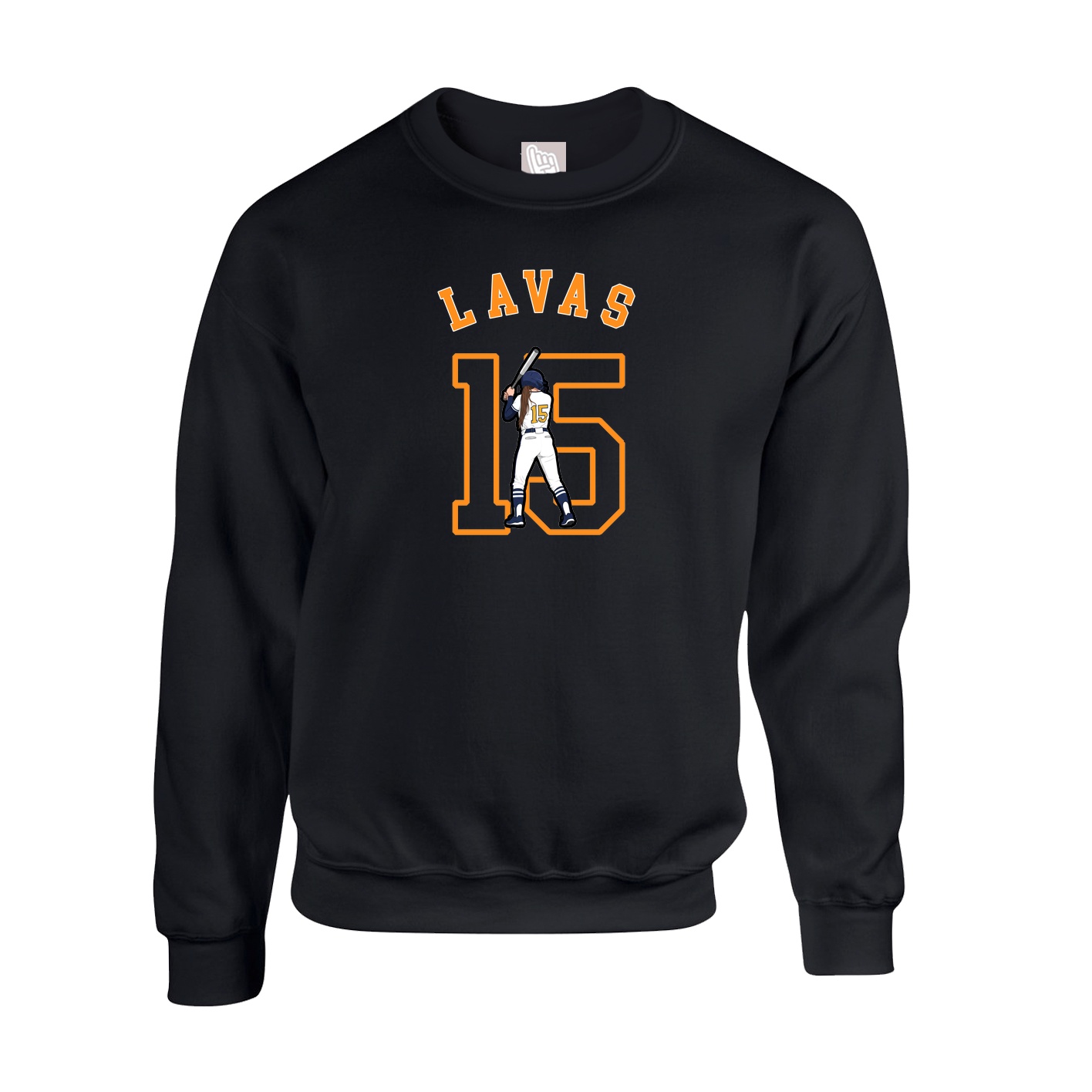 Fleece Crew — Shirsey Arch in Black