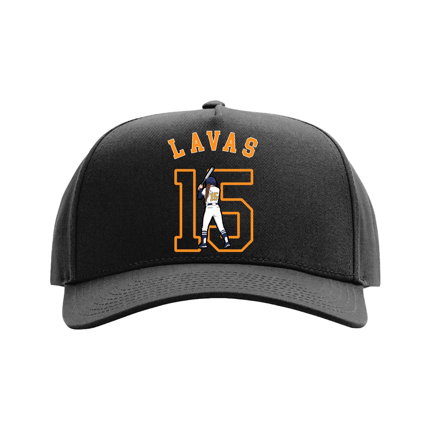 Full Fabric Five-Panel Champ Cap — Shirsey Arch in Black