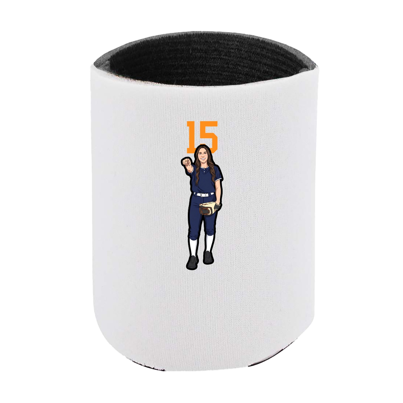 Can Holder — Number Top in White