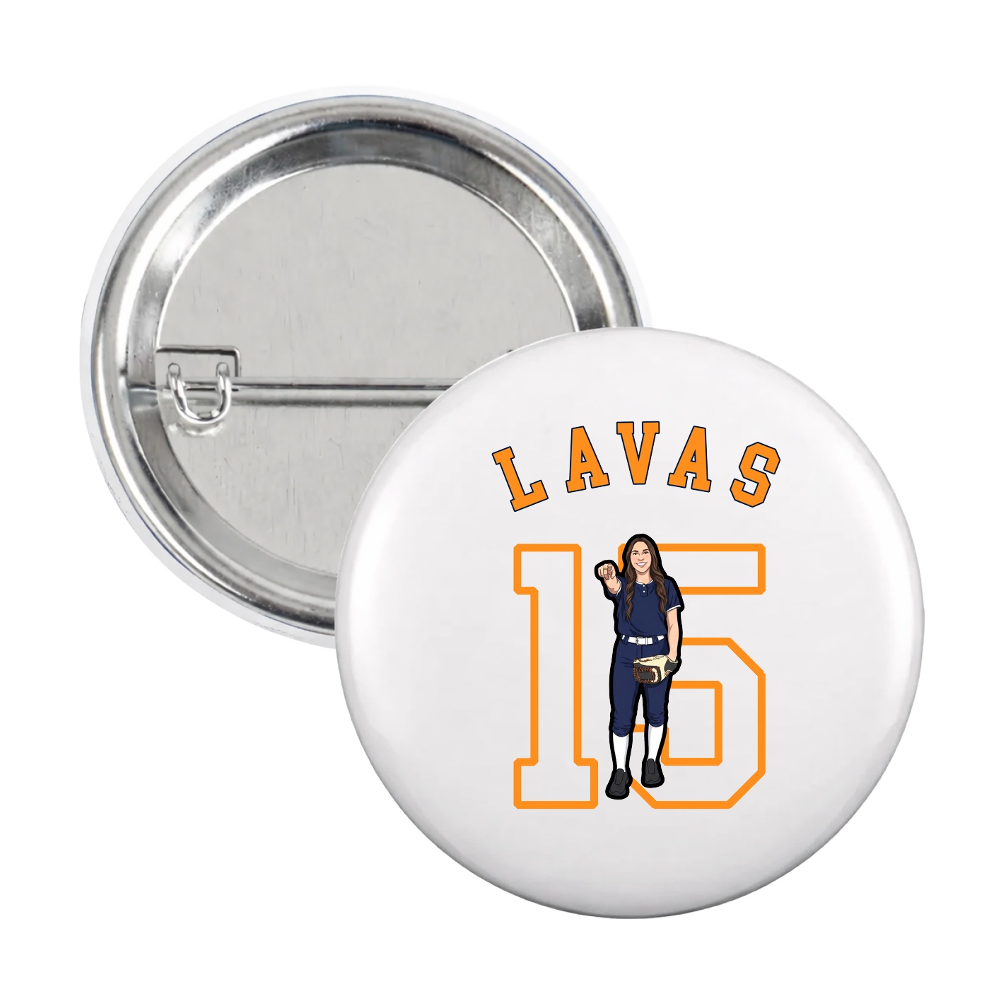 Game Day Button — Shirsey Arch in White