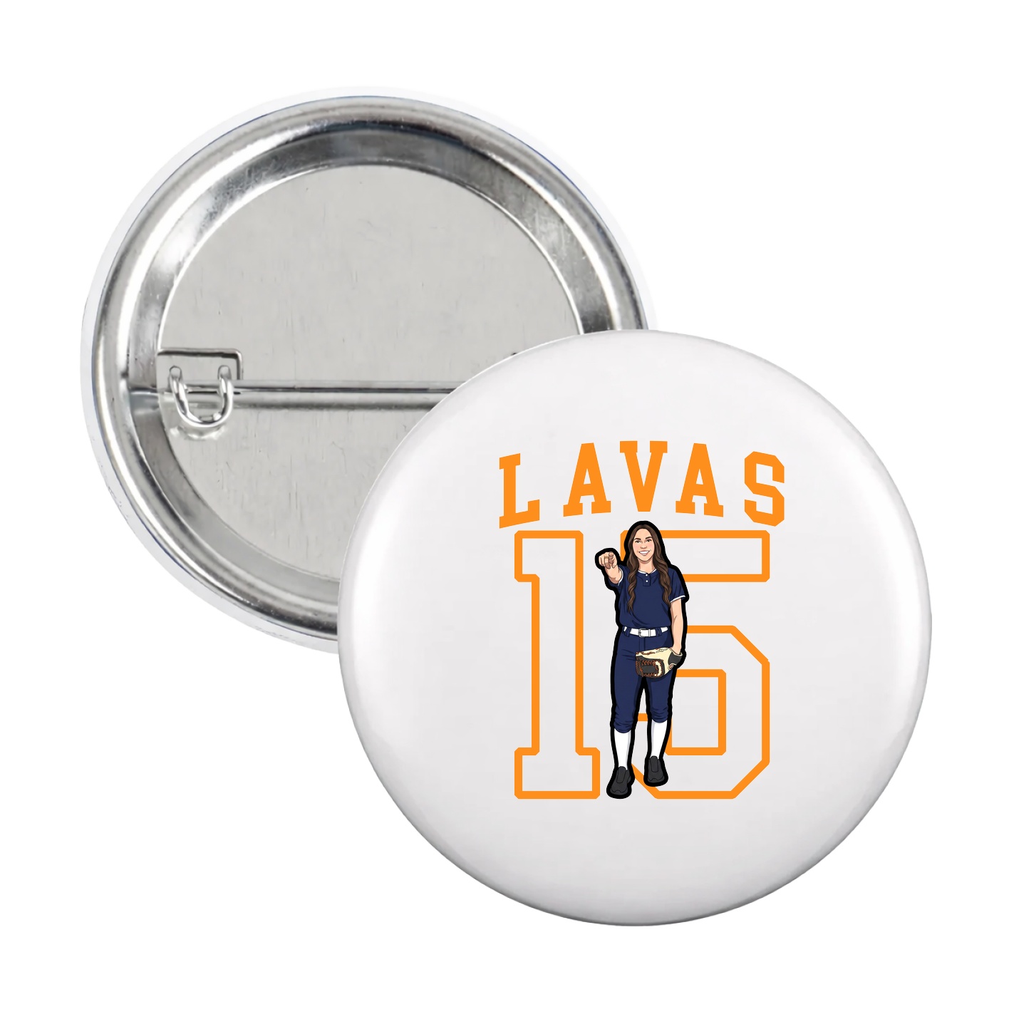 Game Day Button — Shirsey in White