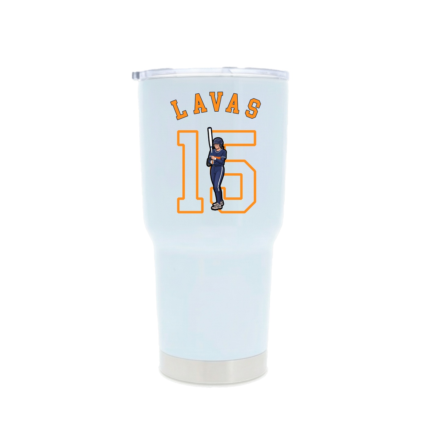 30oz Stainless Steel Tumbler — Shirsey Arch in White