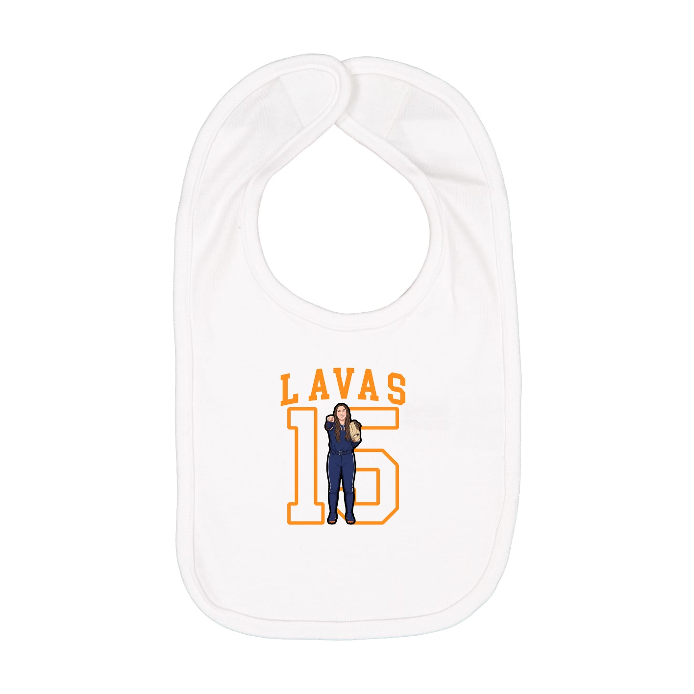 Infant Bib — Shirsey in White