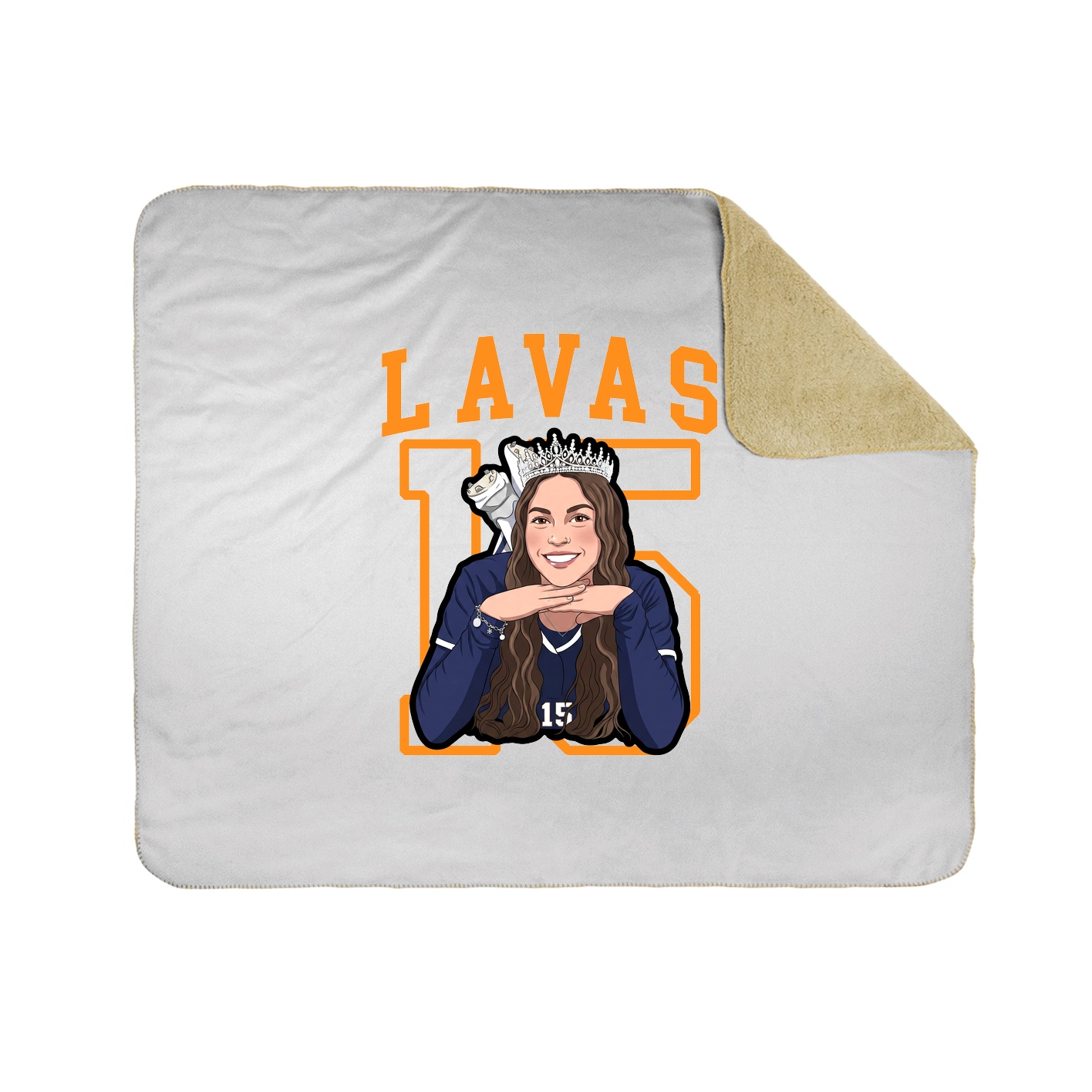 Throw Blanket — Shirsey in White