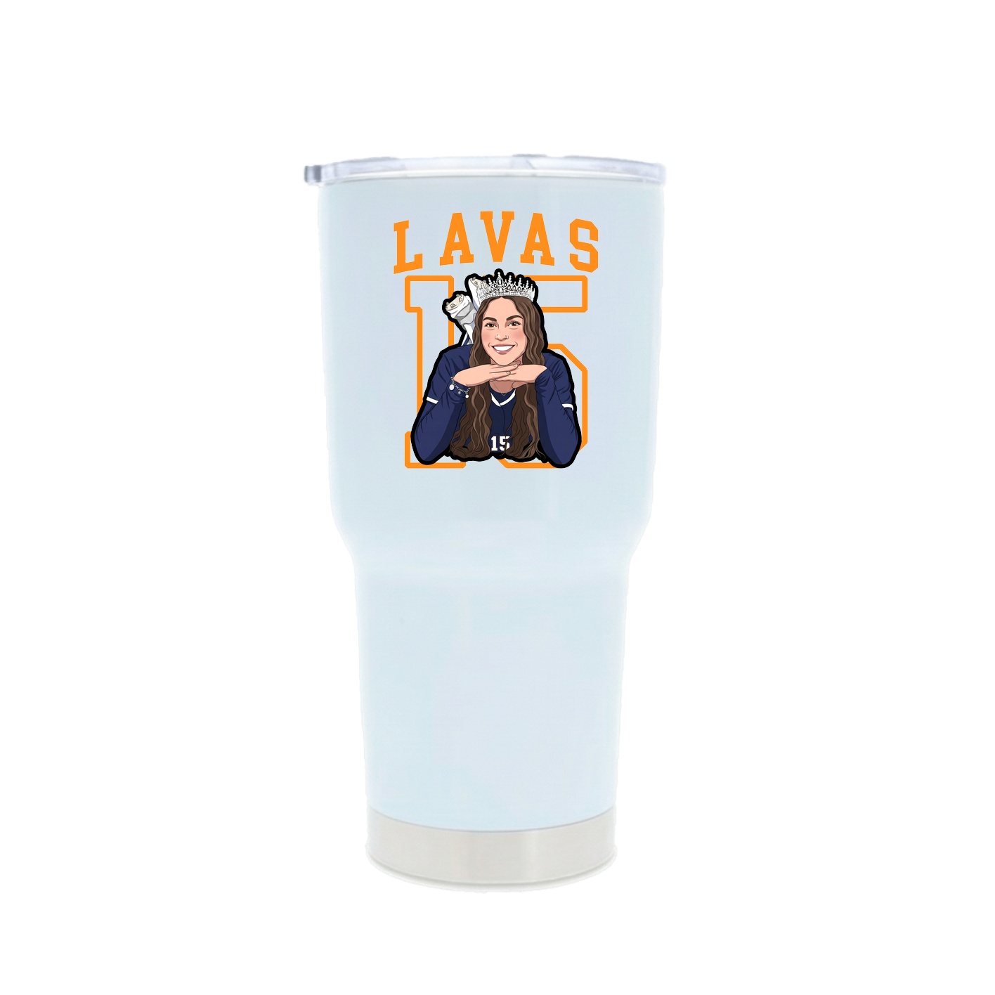 30oz Stainless Steel Tumbler — Shirsey in White