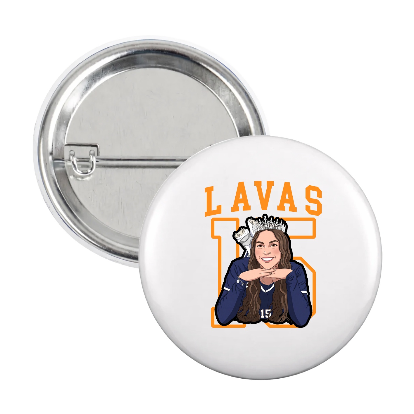 Game Day Button — Shirsey in White
