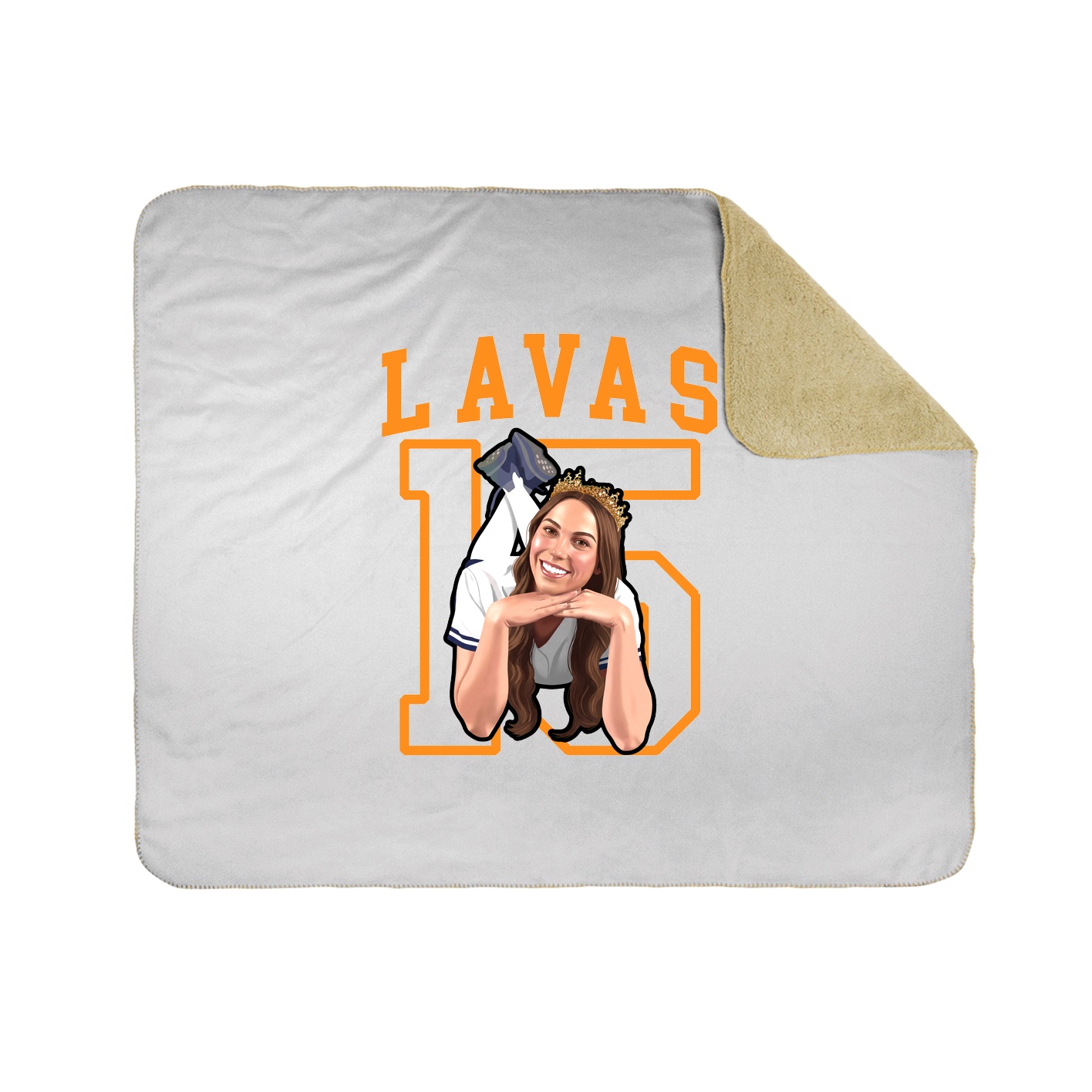 Throw Blanket — Shirsey in White