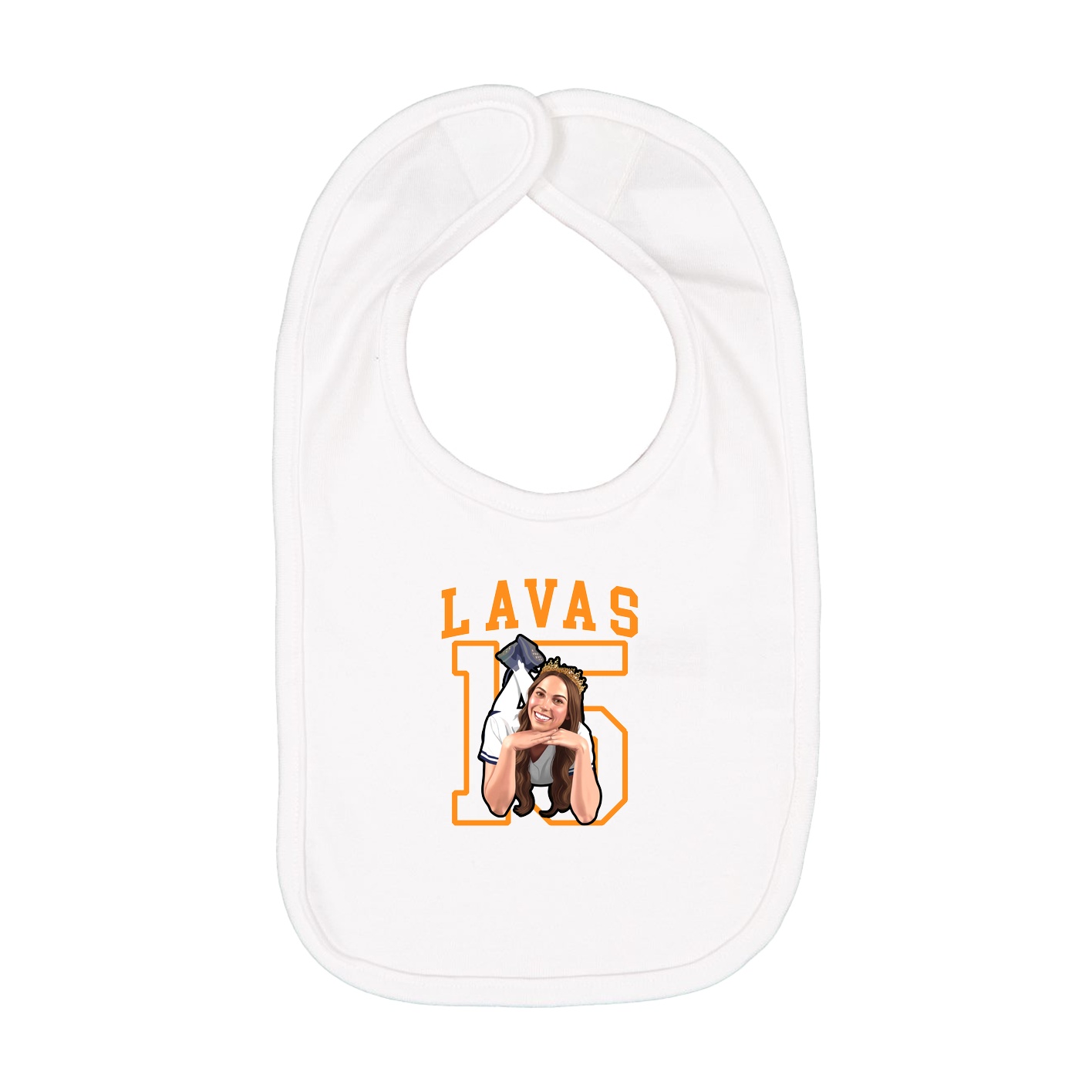Infant Bib — Shirsey in White
