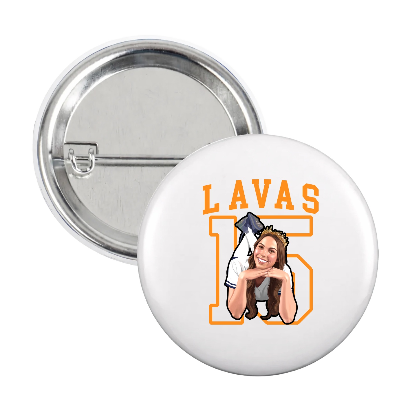 Game Day Button — Shirsey in White