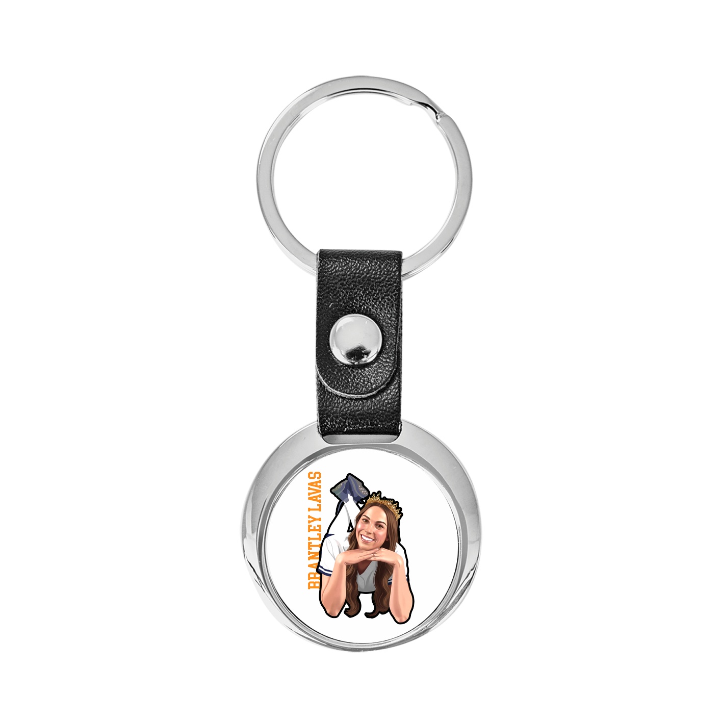 Key Chain — Name Vertical in Classic