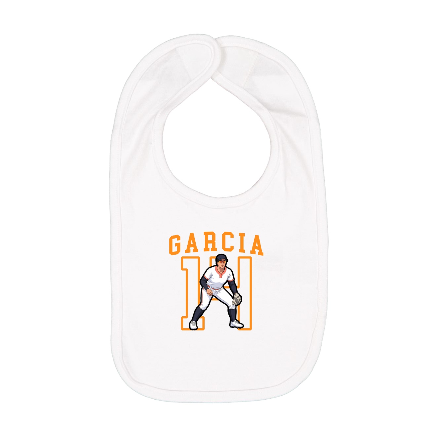 Infant Bib — Shirsey in White