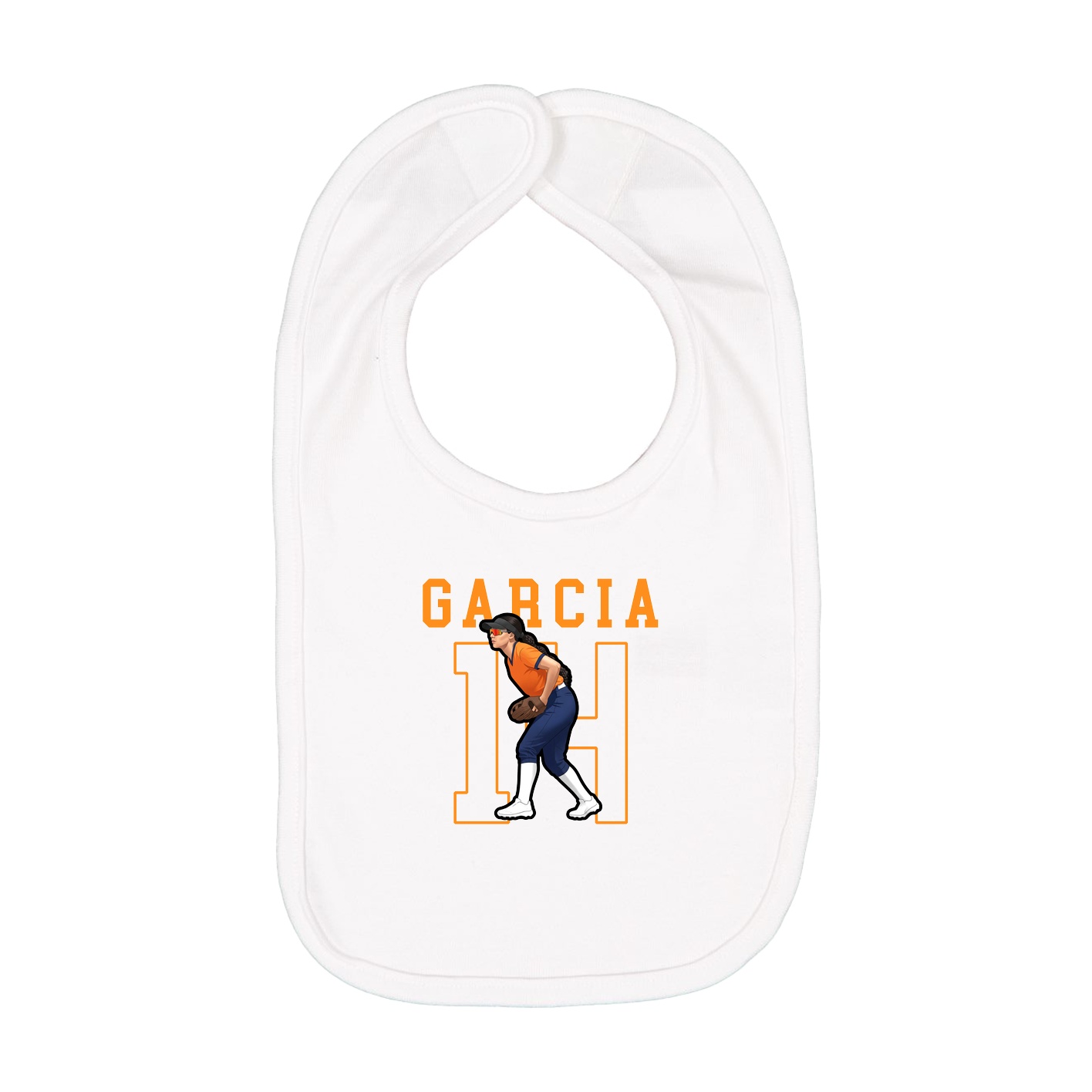 Infant Bib — Shirsey in White