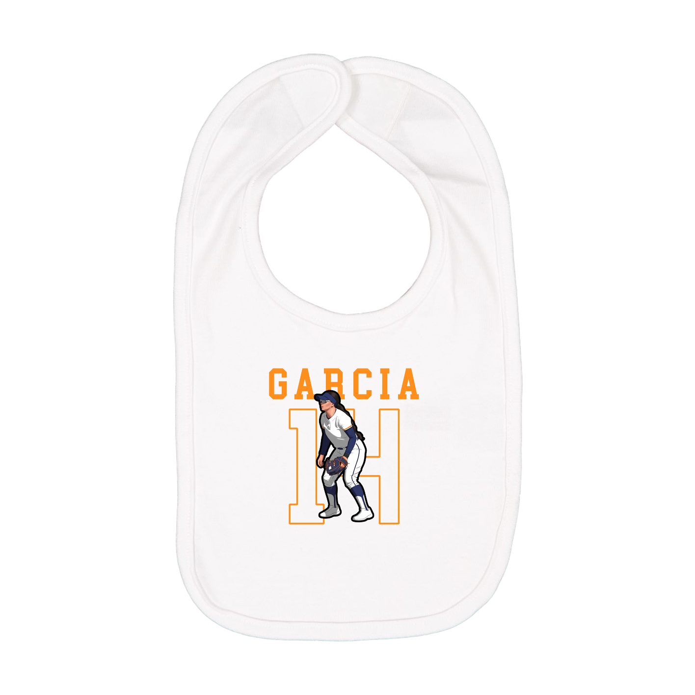 Infant Bib — Shirsey in White