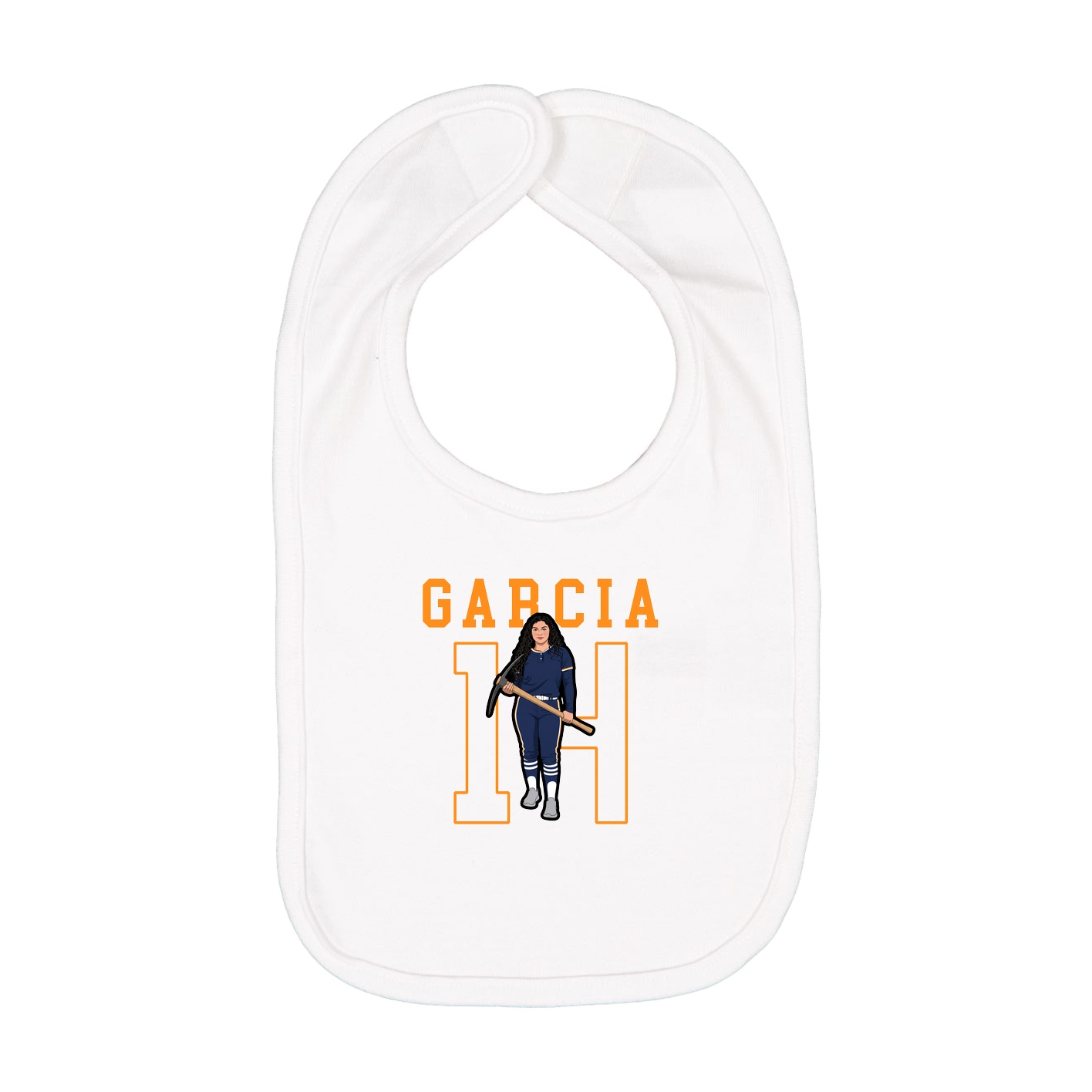 Infant Bib — Shirsey in White
