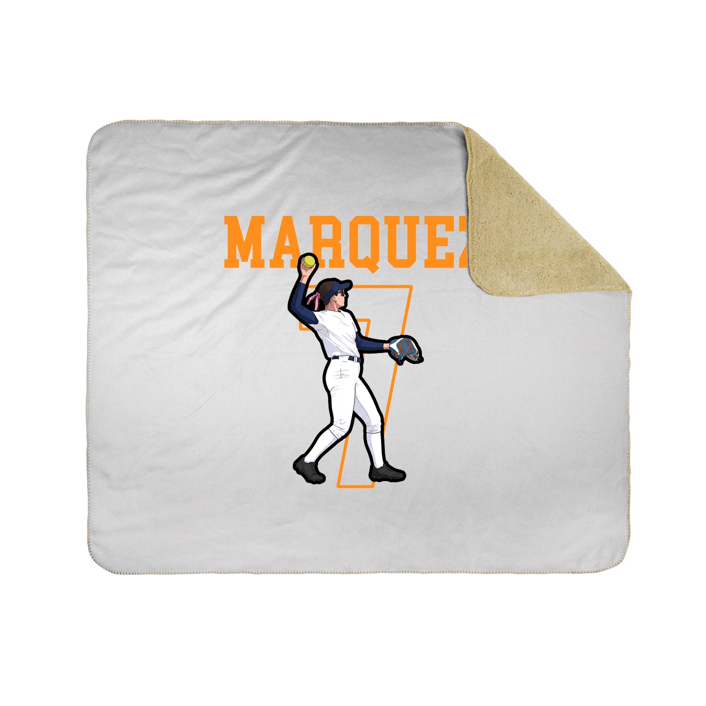 Throw Blanket — Shirsey in White