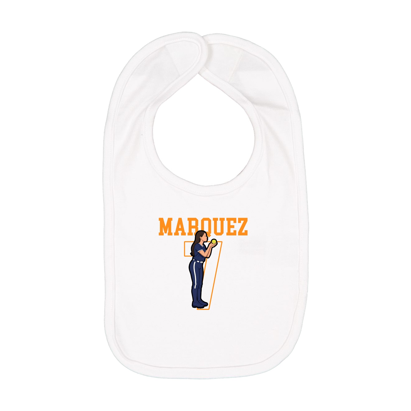 Infant Bib — Shirsey in White