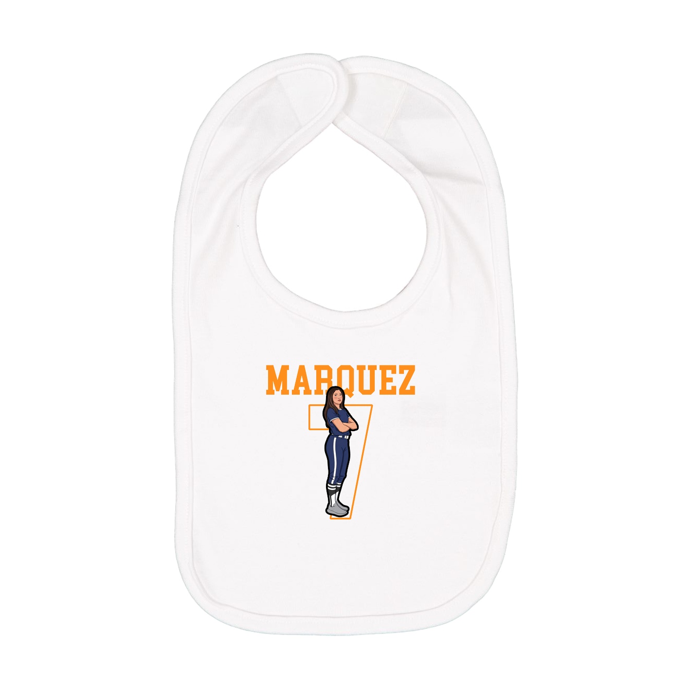 Infant Bib — Shirsey in White