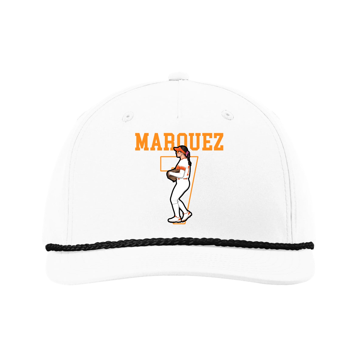 Five-Panel Classic Rope Cap — Shirsey in White