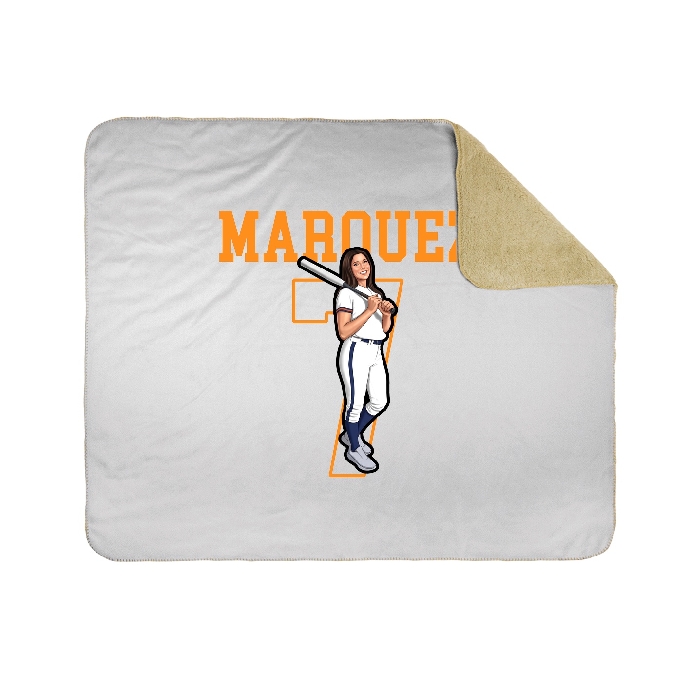 Throw Blanket — Shirsey in White
