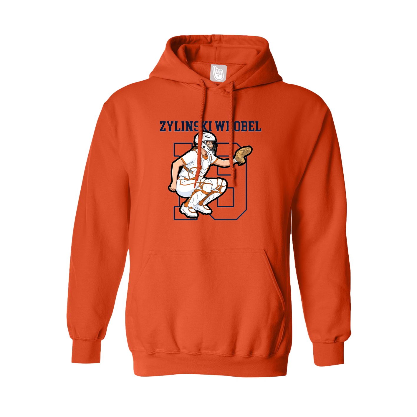 Hoodie — Shirsey in Orange