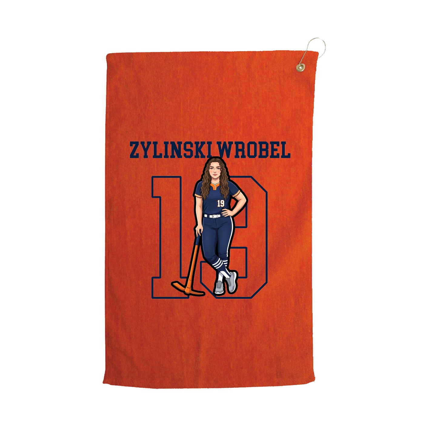Golf Towel — Shirsey in Orange
