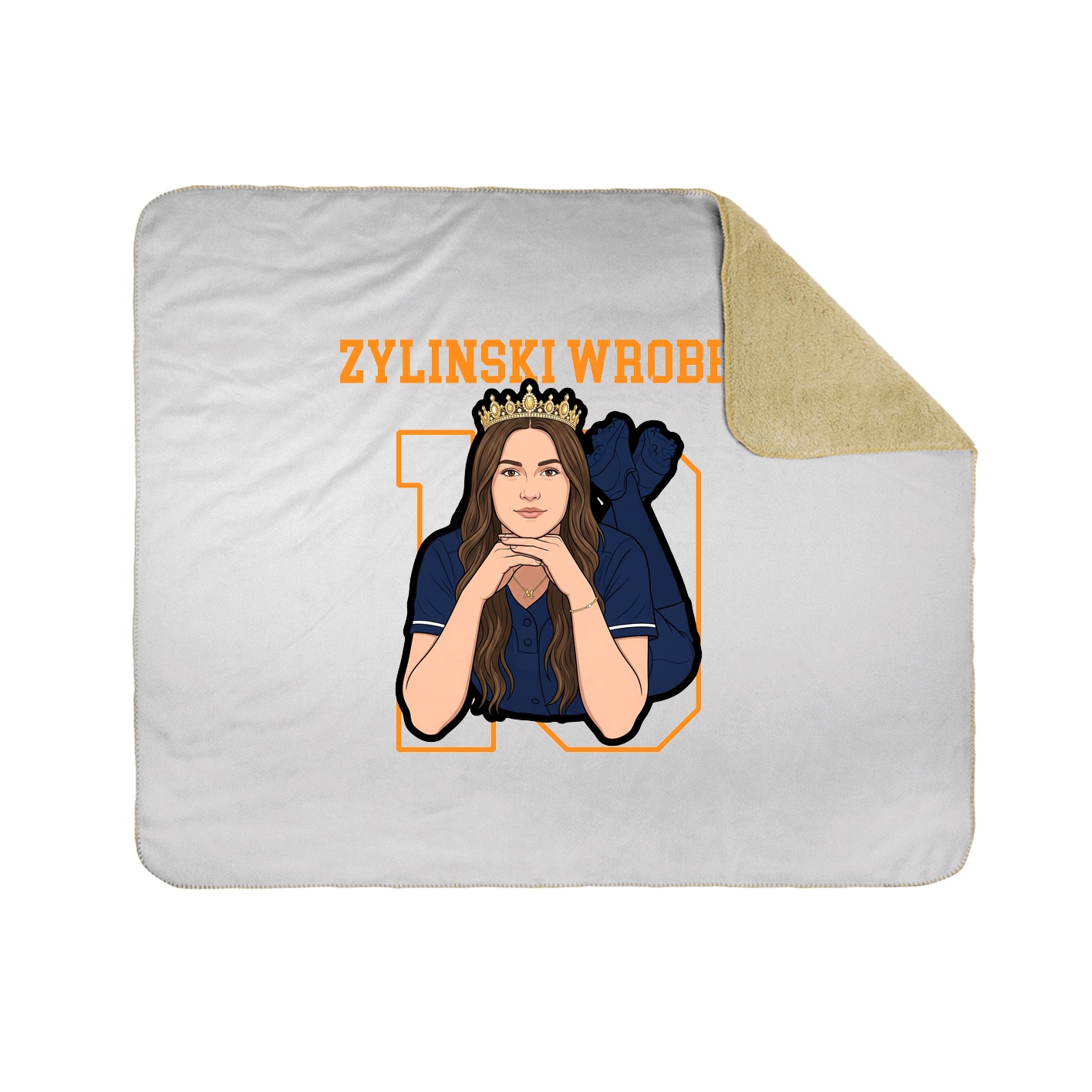 Throw Blanket — Shirsey in White