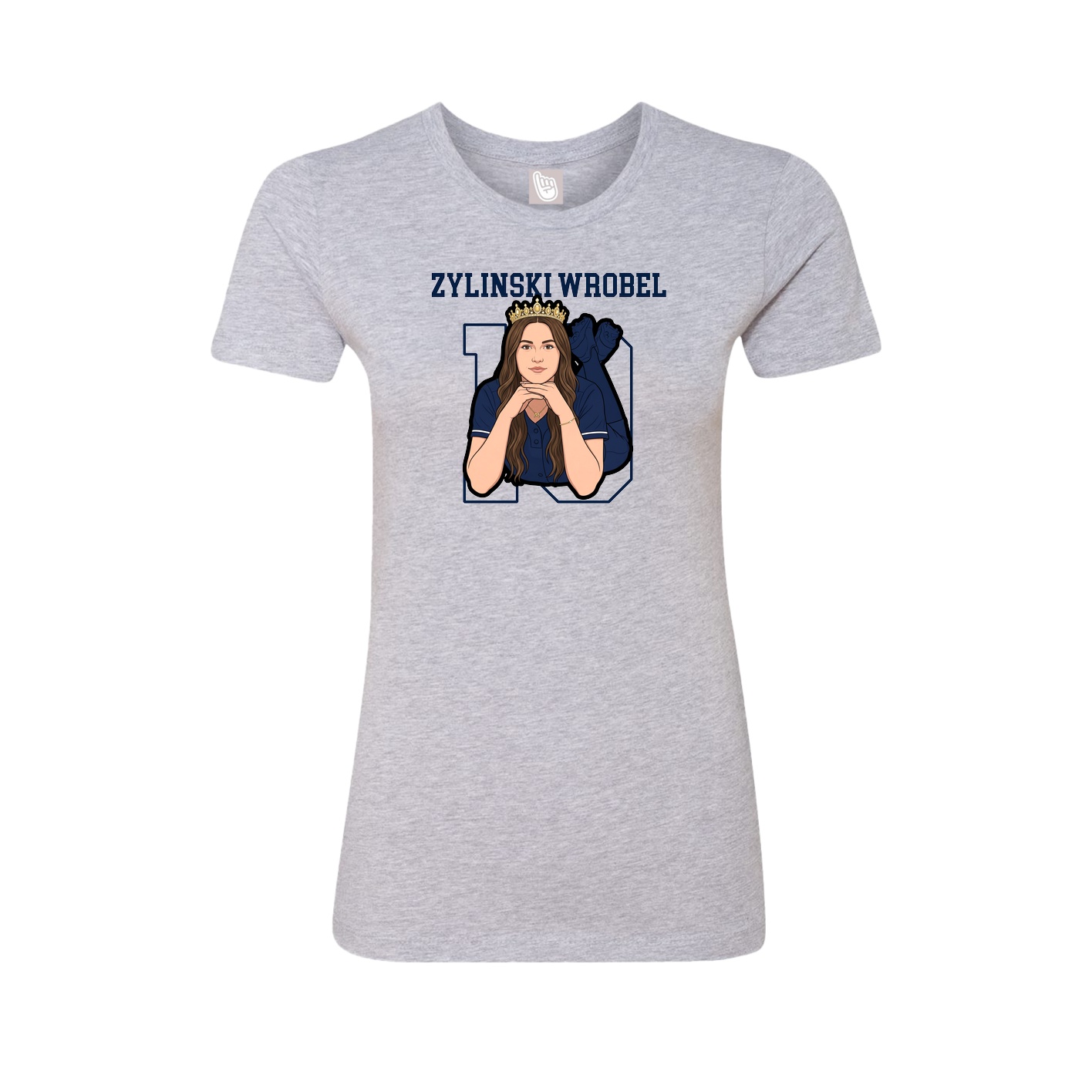 Fitted Women's Tee — Shirsey in Grey