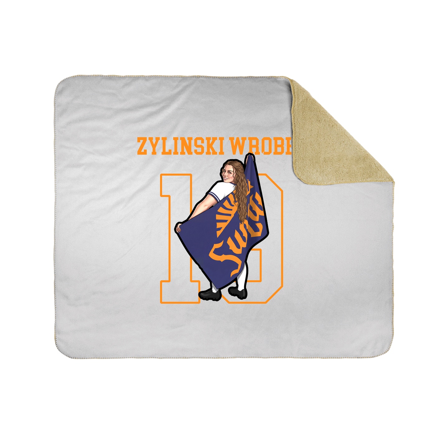Throw Blanket — Shirsey in White