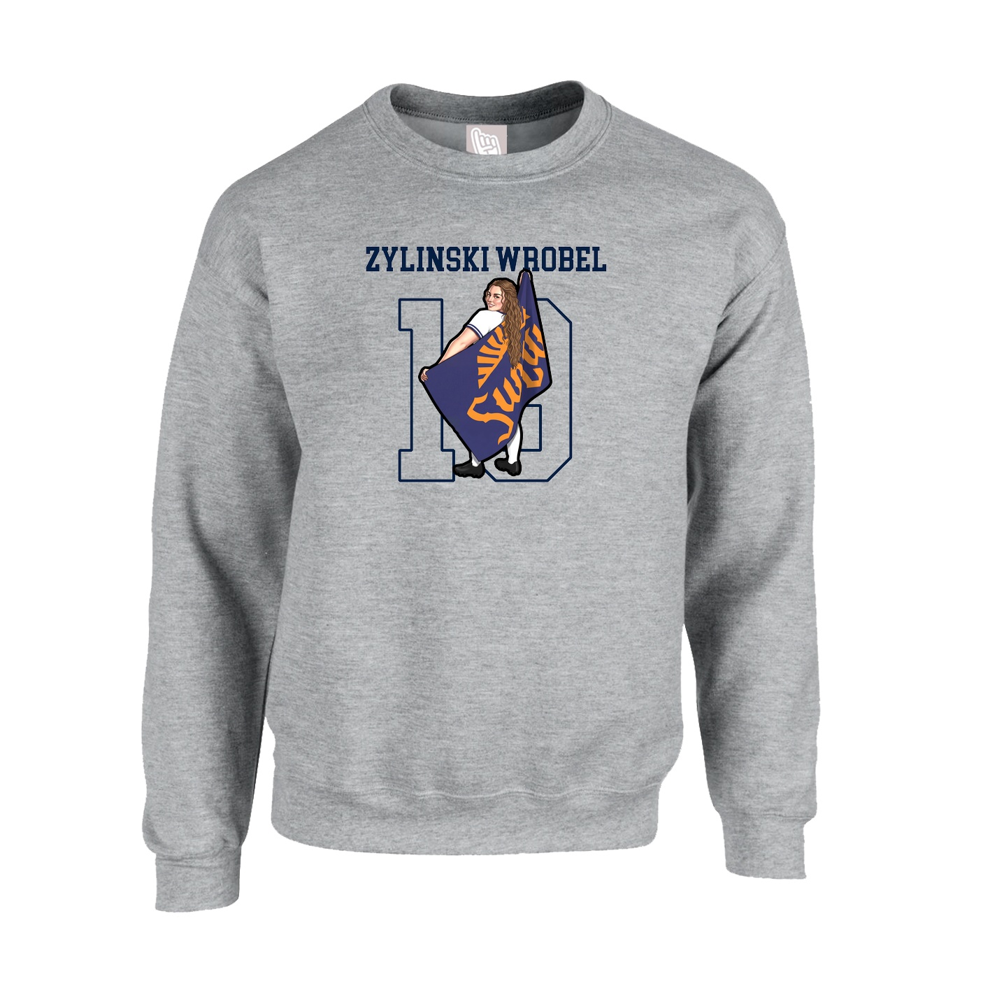 Fleece Crew — Shirsey in Grey