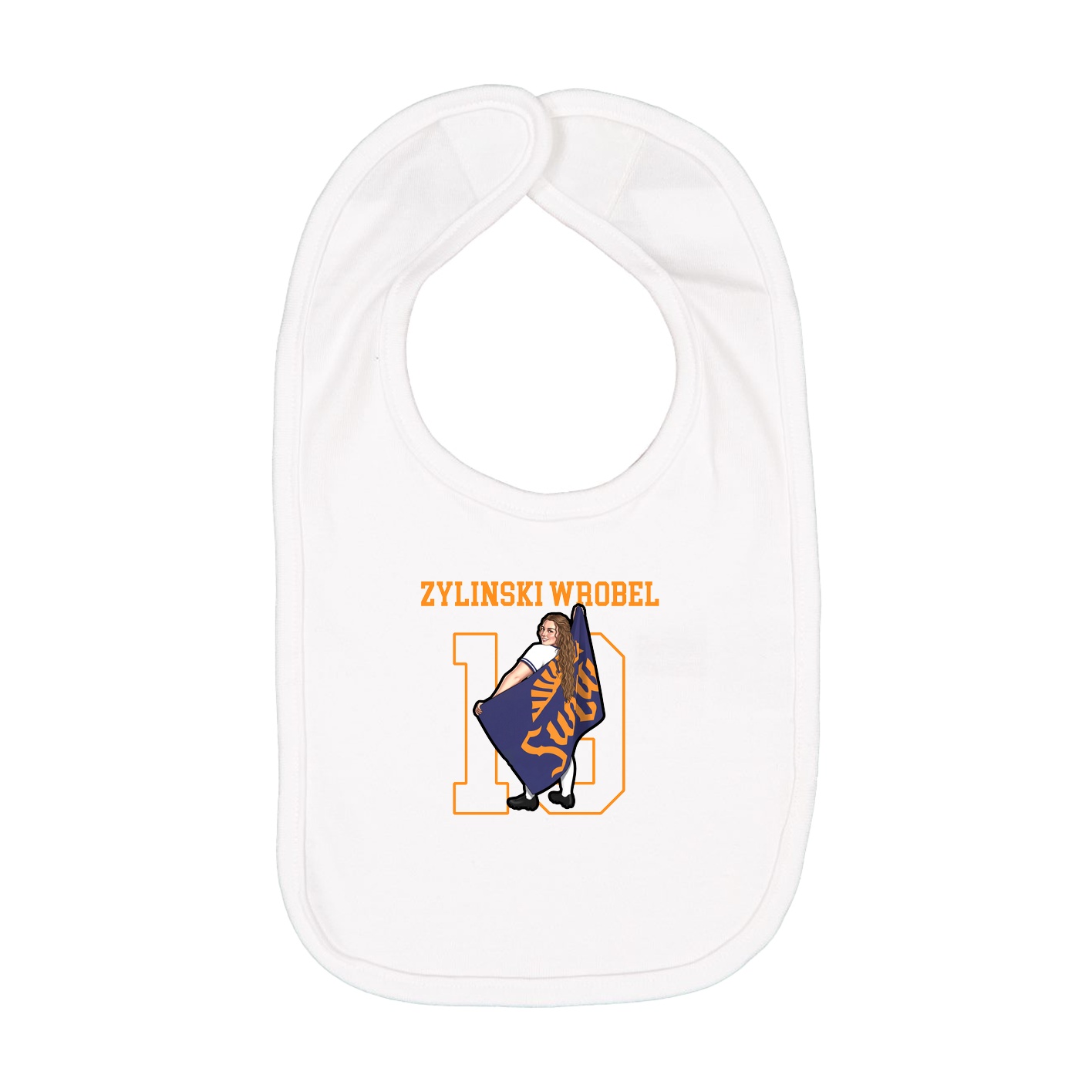 Infant Bib — Shirsey in White