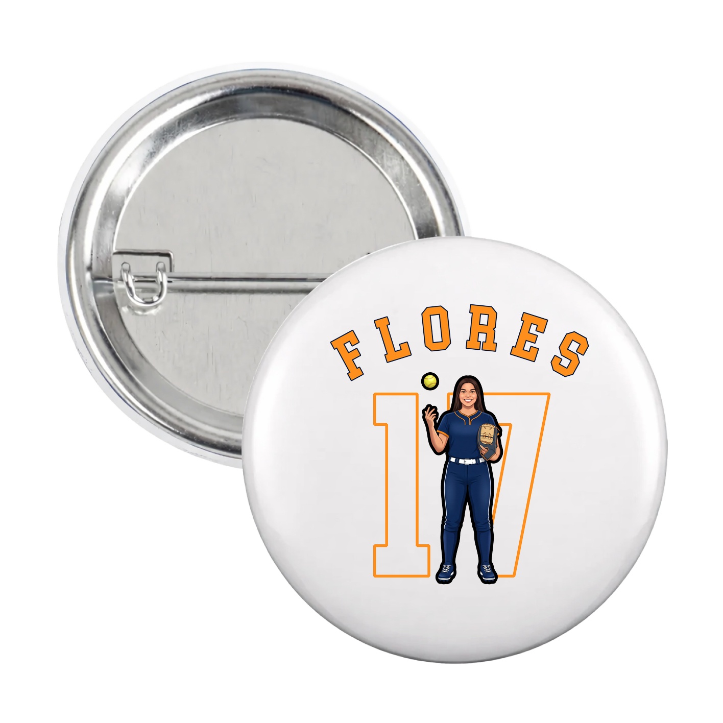 Game Day Button — Shirsey Arch in White