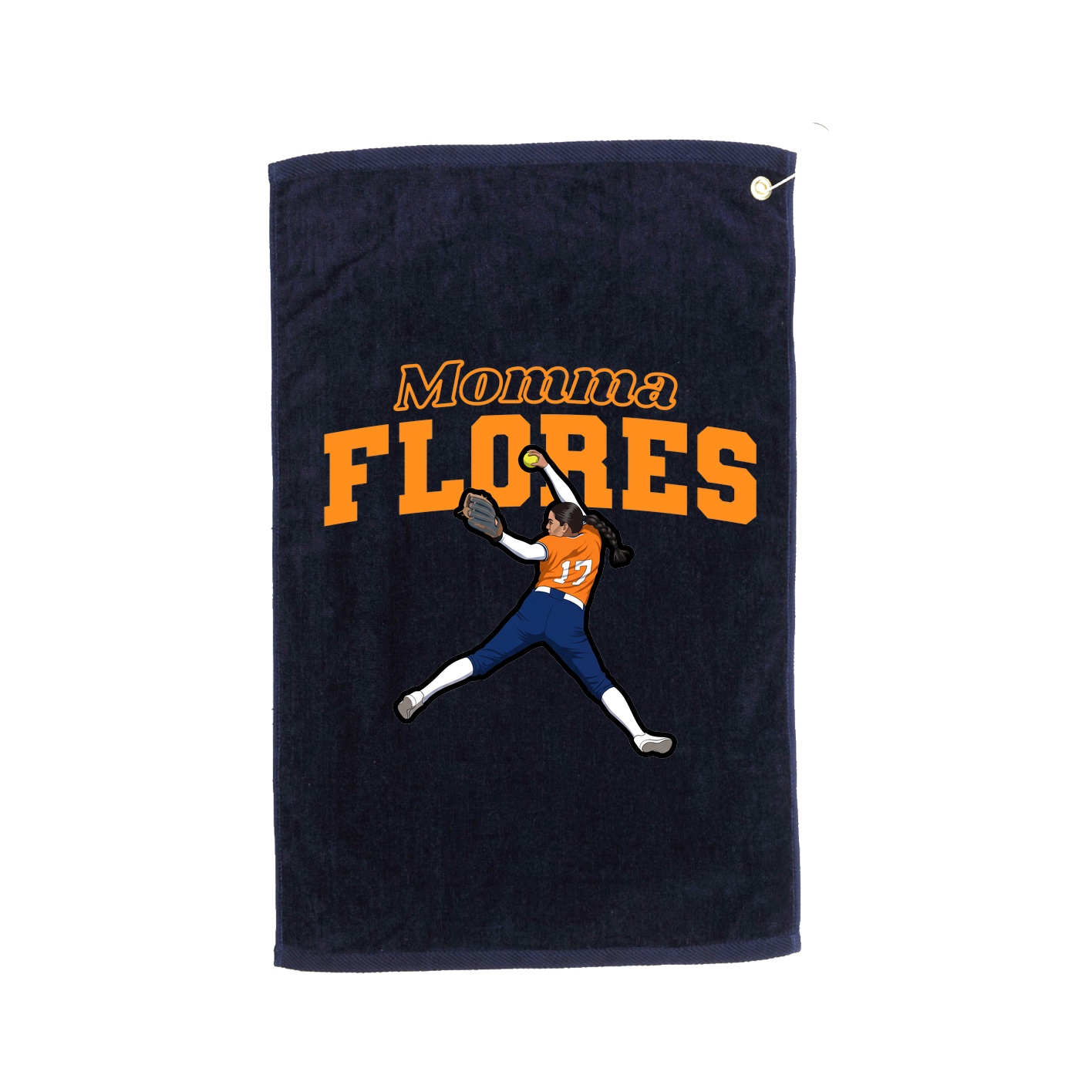 Golf Towel — Mothers Day Block in Navy